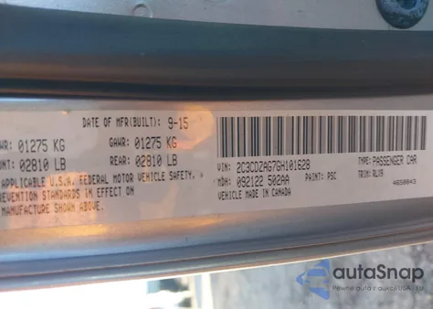 2016 Dodge Challenger Sxt Plus from USA, damaged, VIN 2C3CDZAG7GH101628